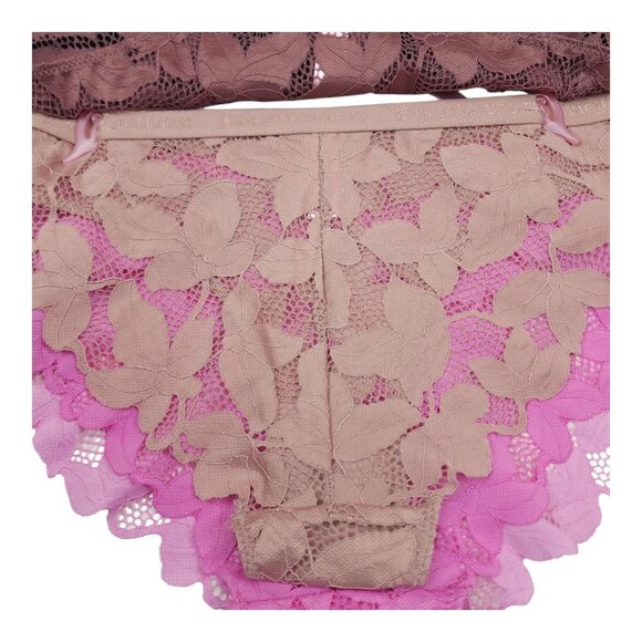 Juicy Couture Intimates Lace Cheeky Panties Large 5 Pack Nylon/Spandex - Picture 7 of 13